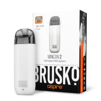 Перезаправляемая Под-Система Бруско Миникан 2 (Brusko Minican 2) 400 mah, Белый Перезаправляемая Под-Система Бруско Миникан 2 (Brusko Minican 2) 400 mah, Белый