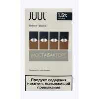Картриджи для JUUL Golden Tobacco (Джул Табак) 4шт 15мг Картриджи для JUUL Golden Tobacco (Джул Табак) 4шт 15мг