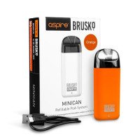 Перезаправляемая Под-система Бруско Миникан (Brusko Minican) 350 mah, Оранжевый Перезаправляемая Под-система Бруско Миникан (Brusko Minican) 350 mah, Оранжевый