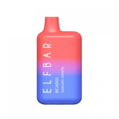 Электронная сигарета Эльф Бар 4000 затяжек Сакура Виноград (Elf Bar BC 4000 Sakura Grape) Электронная сигарета Эльф Бар 4000 затяжек Сакура Виноград (Elf Bar BC 4000 Sakura Grape)