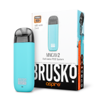 Перезаправляемая Под-Система Бруско Миникан 2 (Brusko Minican 2) 400 mah, Бирюзовый Перезаправляемая Под-Система Бруско Миникан 2 (Brusko Minican 2) 400 mah, Бирюзовый