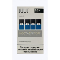 Картриджи для JUUL Menthol (Джул Ментол) 4шт 15мг Картриджи для JUUL Menthol (Джул Ментол) 4шт 15мг